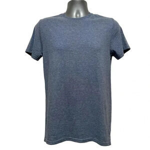 NWT Goodfellow & Co Mens Jacquard Short Sleeve Novelty T-Shirt Cyber Blue Small